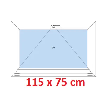 Okno Soft Plastové okno 115x75 cm, sklopné