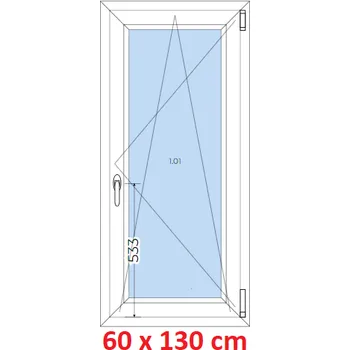 Okno Soft Plastové okno 60x130 cm, otevíravé a sklopné