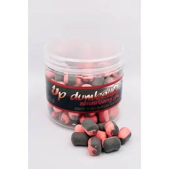 Boilies Plovoucí boilies Massive Baits ALLER UP DUMBELZ Jahoda GLM 14x8mm