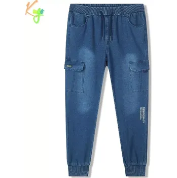 Chlapecké kalhoty Chlapecké riflové tepláky - kalhoty Kugo CK0936 modré