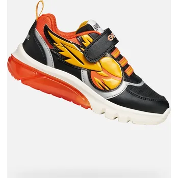 Dětská móda Černé chlapecké tenisky Geox Ciberdron Harry Potter - Kluci GEOX černá | oranžová | žlutá 3417650