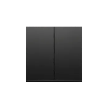 Elektrická zásuvka Kryt 2 násobný pro přístroje: SW7/2XM, SW6P1 m, Simon 54, barva černá matná metalizovaná