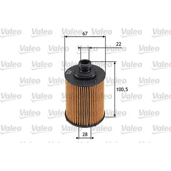 Filtr do auta Olejový filtr VALEO 586530