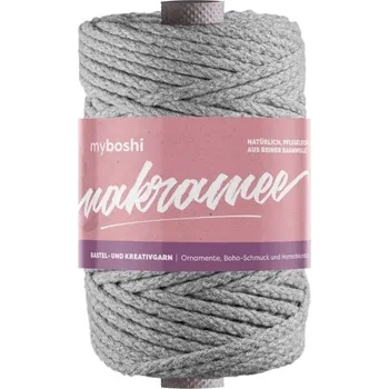 Příze Příze myboshi Makramee pletená Šedá