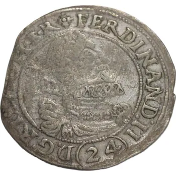 24 krejcar 1622 – Ferdinand II., Brno, kiprový 16,42 g