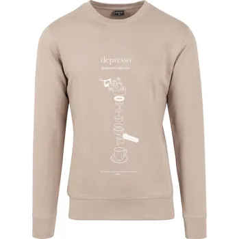 Pánská móda Depresso Crewneck darksand Mister Tee krémová 2550803