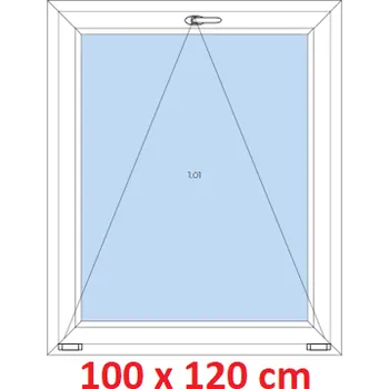 Okno Soft Plastové okno 100x120 cm, sklopné