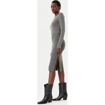 Dámská sukně ONLY Pouzdrová sukně Emma 15233600 Šedá Slim Fit S