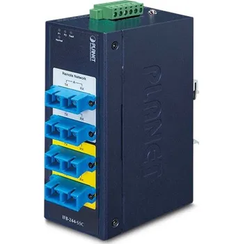 Switch PLANET Technology Planet IFB-244-SSC optický bypass switch 4xSC singlemode, dual 9-48VDC/24VAC, -40 +75°C