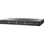 Cisco Switch SF220-48P 48x 10100 PoE (375W) + 2x 1G combo L2+ management Lifetime