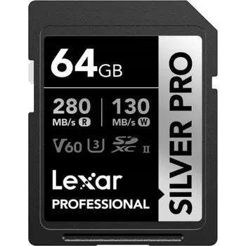 Paměťová karta Lexar SD Karta Silver Pro 64GB LSDSIPR064G-BNNAA