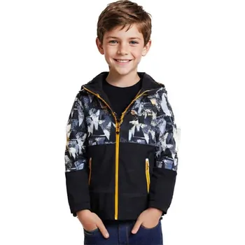 CHLAPECKÁ ŠUSŤÁKOVÁ BUNDA S FLEECEM Barva: Černá, Velikost: 140