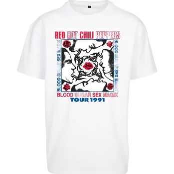Pánské tričko Red Hot Chilli Peppers oversize tričko bílé Mister Tee bílá 2540659
