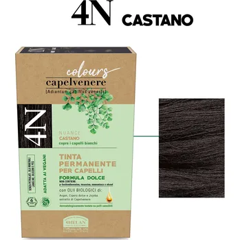 Barva na vlasy Helan Přírodní barva na vlasy 125ml Barva: Hnědá 4N