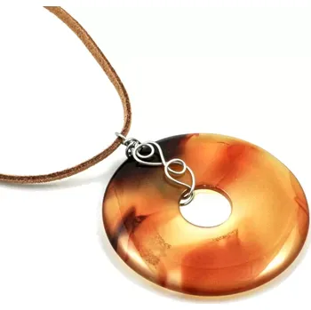 Náhrdelník Karneolový donut