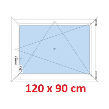 Okno Soft Plastové okno 120x90 cm, otevíravé a sklopné