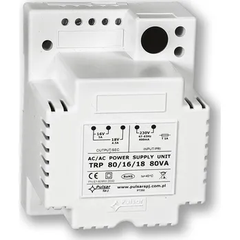 Napájecí zdroj pro osvětlení PULSAR TRAFO kryté 80VA s pojistkou a svorkovnicí