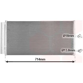 Výparník klimatizace Kondenzátor, klimatizace VAN WEZEL 59015704