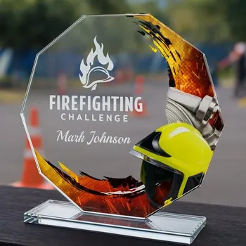 Poháry Bauer Skleněná trofej CR2024301M32 | Hasiči