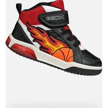 Dětská móda Černé chlapecké tenisky Geox Inek - Kluci GEOX černá | bílá | červená 3417707