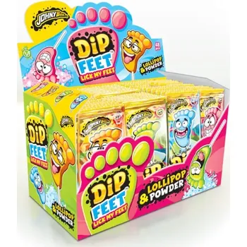 Bonbon Dip Feet - lízatko s kyselým práškem 48 ks
