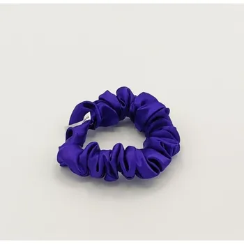 Saténová Scrunchie gumička fialová S