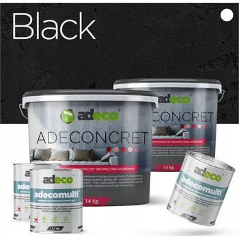 Malířská stěrka Hotová architektonická betonová stěrka Černá Sada 15 m²