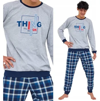 Chlapecké pyžamo Chlapecké pyžamo Cornette Thing Šedo-modrá 182