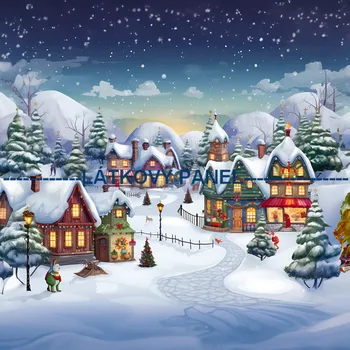 Látkový panel - Zimní městečko - ZIM-39 Velikost: 15x15cm, Materiál: Kočárkovina