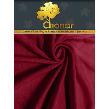 Prostěradlo Chanar s.r.o Prostěradlo Jersey Standard 180x200 cm vínová