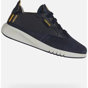 Dětská móda Tmavě modré chlapecké tenisky Geox Aeranter - Kluci GEOX modrá | šedá | krémová 3417719