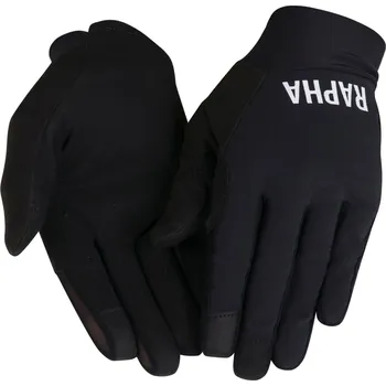 Cyklistické rukavice Rapha Trail Finale Gloves - black/white XL