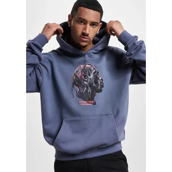 Pánská mikina Flying High Heavy Oversize mikina s kapucí vintageblue Mister Tee šedá 2543077