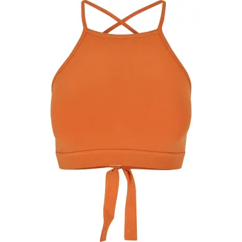 Dámské oblečení Dámský triangle top vintage oranžová Urban Classics oranžová 2540694