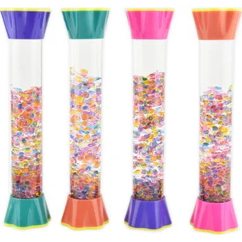 Hračka pro nejmenší Robetoy Senzorická láhev s barevnými kuličkami (20cm)