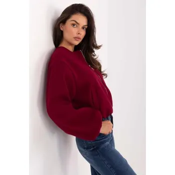 Bordová bunda s lemováním na spodním okraji RUE PARIS