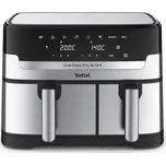 Tefal Dual Easy Fry & Grill EY905D Dvojitý 8,3 l Samostatné 2700 W Horkovzdušná fritéza Nerezová ocel
