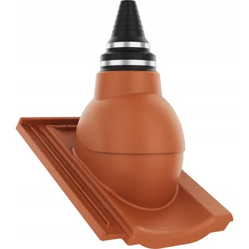 Vrták Střešní anténní průchodka CREATON CANTUS, přírodní červená, vodotěsná