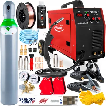 Svářečka Svářečka MIG/MAG, MMA, TIG Weldman 20-200 A 230 V