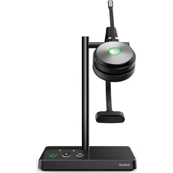 Sluchátka Yealink WH62 Mono DECT náhlavní souprava na jedno ucho a základna