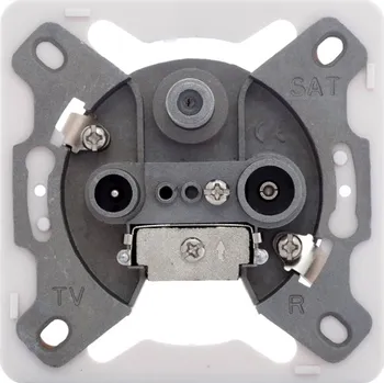 Elektrická zásuvka Anténní zásuvka nástěnná DSE bílá