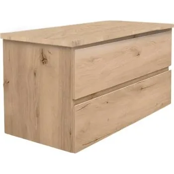 Nábytek Swiss aqua technologies Koupelnová skříňka s dubovou krycí deskou SAT B-Way dub mat BWAY2100OAKDESK