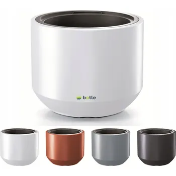 Květináč Plast Květináč bílý, Botle 57 cm x 57 x 47 cm