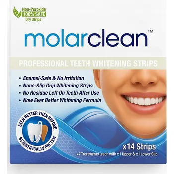 Přípravek na bělení zubů Bělící Pásky na Citlivé Zuby s Mentolovou Příchutí MolarClean 14 ks