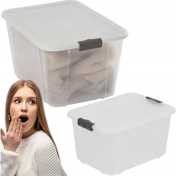 Úložný box PLASTOVÁ KRABIČKA 16 L UZAMYKATELNÁ S VÍKEM, ÚLOŽNÝ BOX