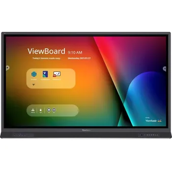 Monitor ViewSonic Flat Touch Display IFP6552-1B 65" UHD 167 400cd Android 8-64 OPS HDMI VGA DP HDMIout USB-C