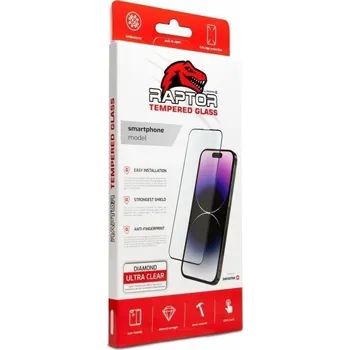 Náhradní kryt pro mobilní telefon Swissten raptor diamond ultra clear 3d temperované sklo pro apple iphone 16 pro max černé