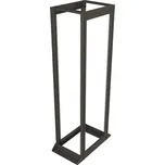 Solarix rozvaděčový rám 19" 42U 600x1000, černý, vysokonosný, nosnost 1200 kg