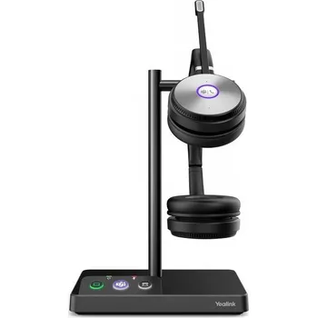 Sluchátka Yealink WH62 Dual DECT základna s náhlavní soupravou na obě uši pro Teams
