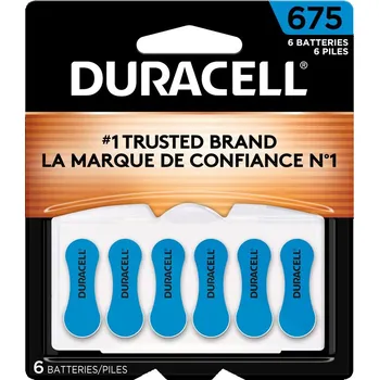 Článková baterie Duracell baterie do naslouchadel HA 675 6ks